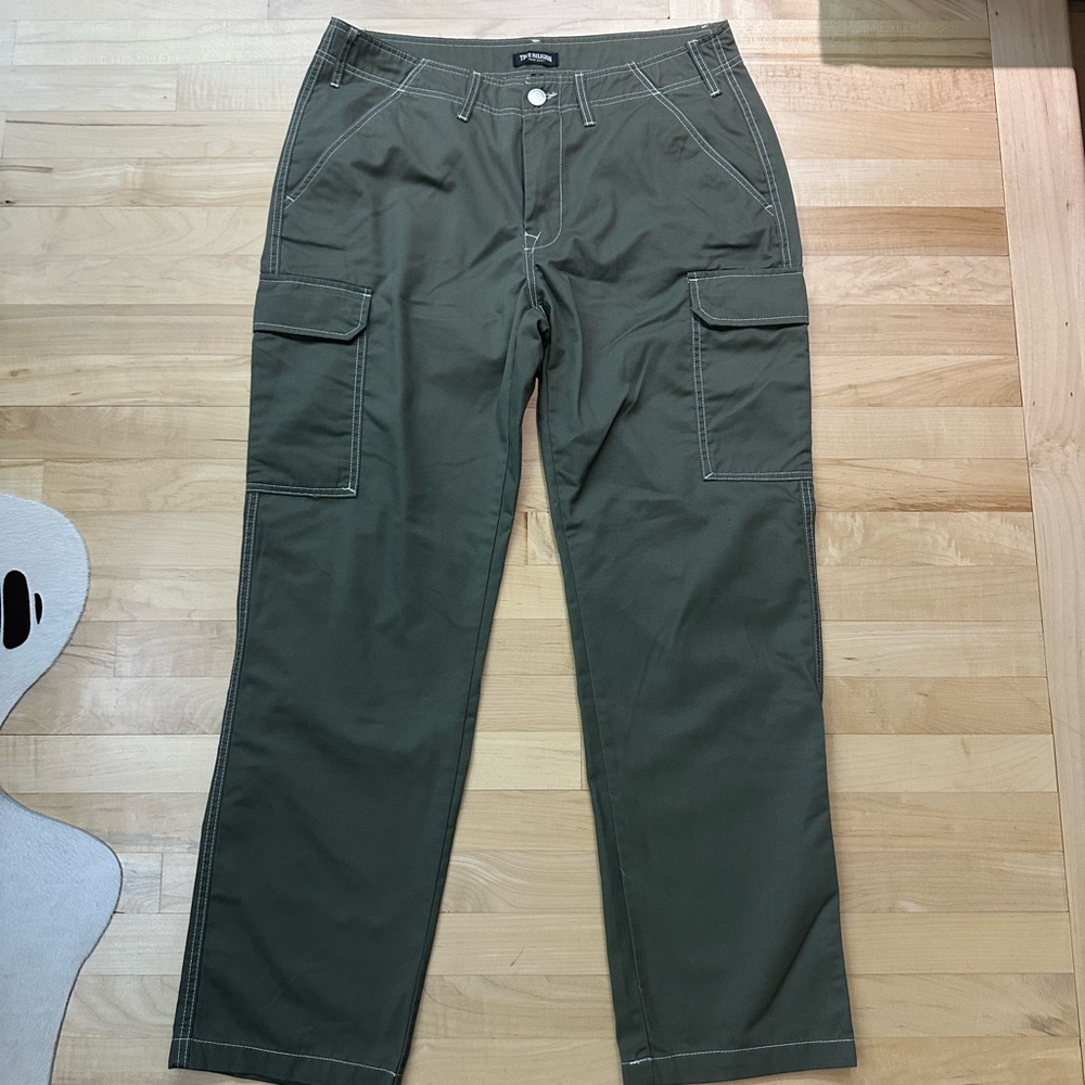 True Religion Men's Olive Cargo Pants